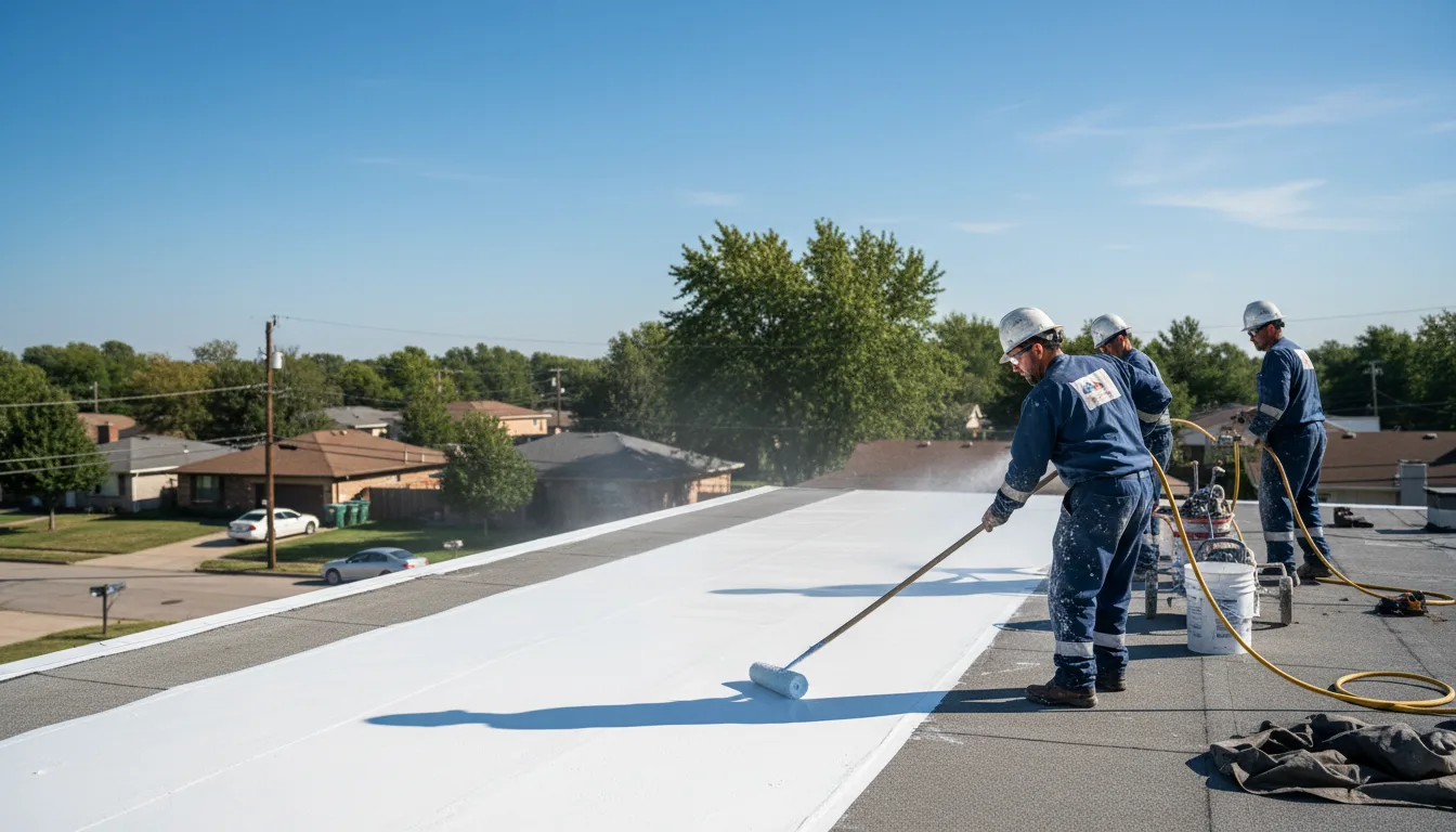 Commercial roof coating in Fayetteville, NC near me